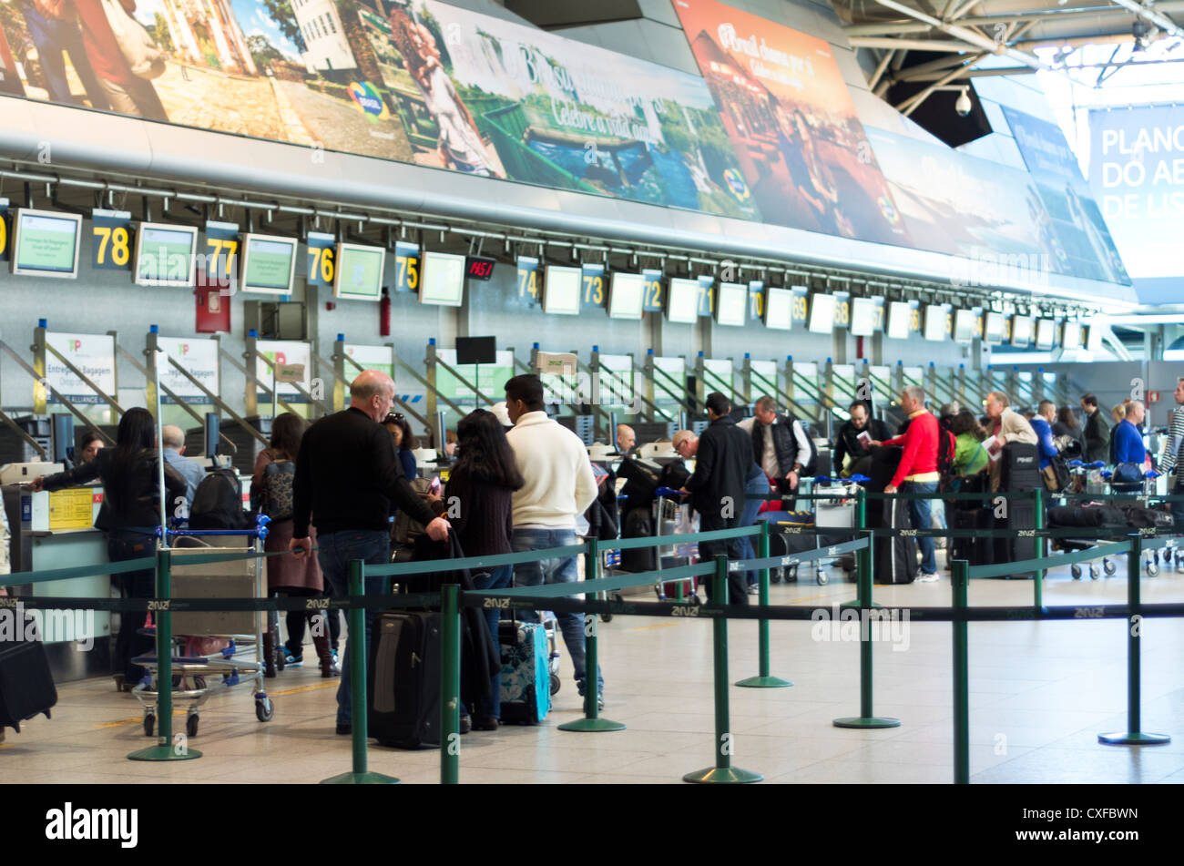 Lisbon airport, Portugal Stock Photo