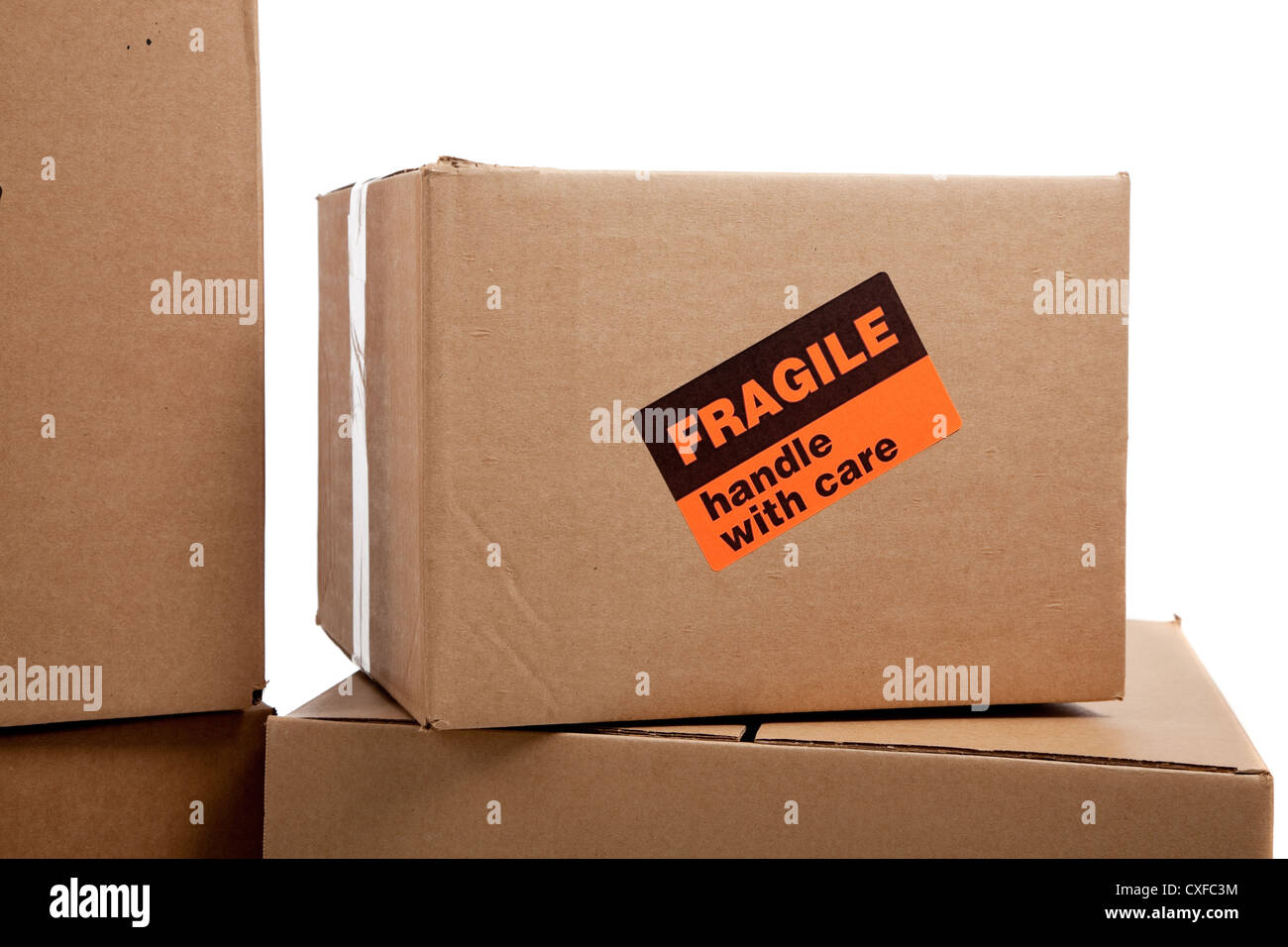 Stack Of Moving Boxes Stock Photo Alamy