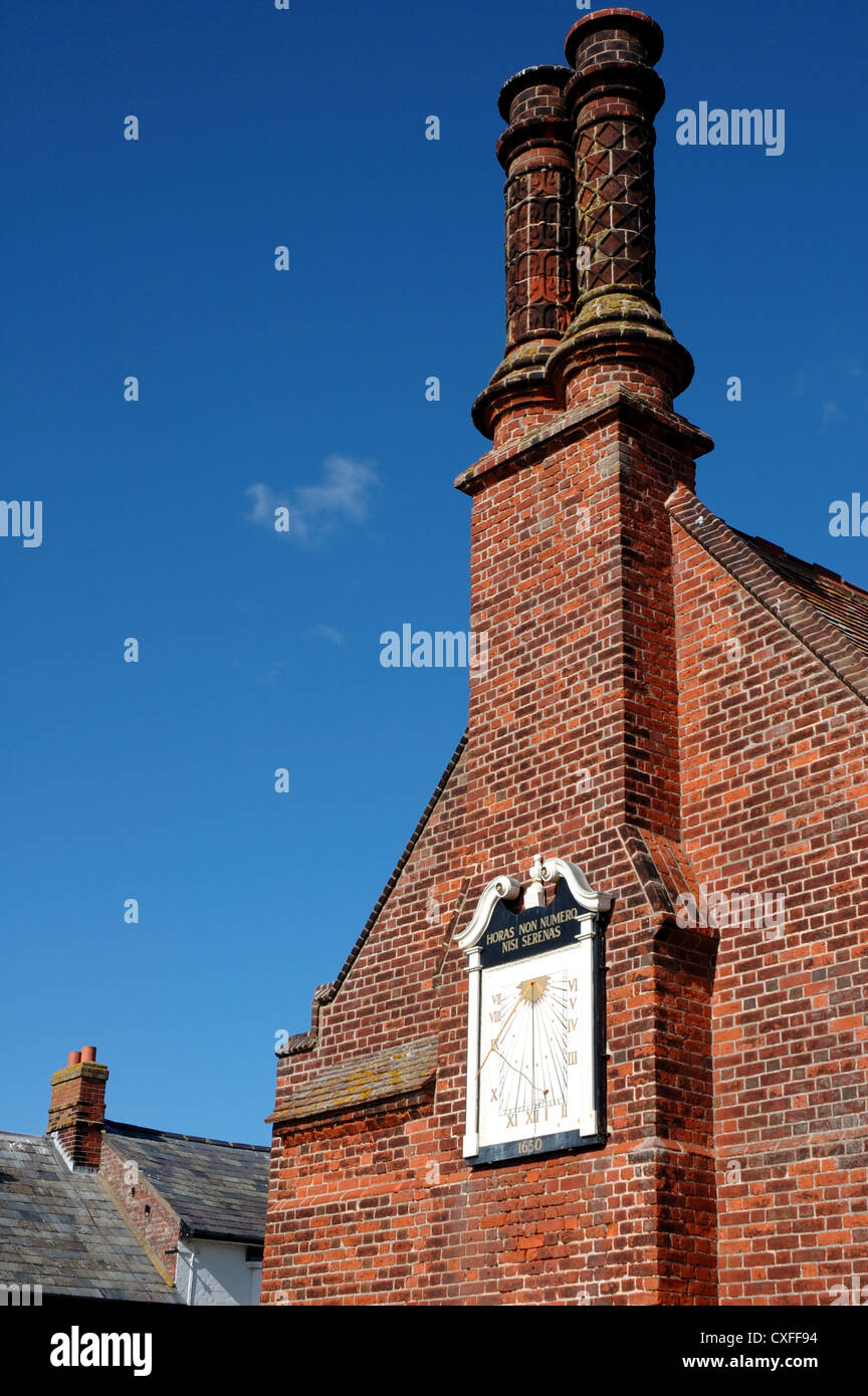 The Tudor timber-framed Moot Hall, Aldeburgh, Suffolk, UK Stock Photo