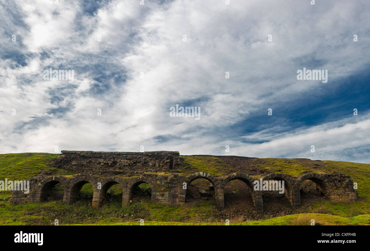 Old iron works, Chimney Bank, Rosedale, North Yorkshire, England. UK Stock Photo Alamy