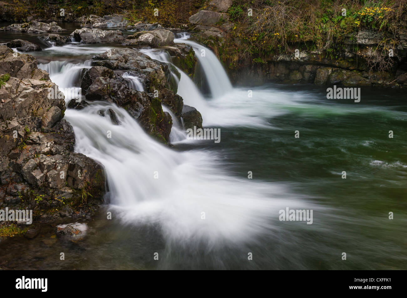 Sunset Falls, East Fork Lewis River, Gifford Pinchot National Forest