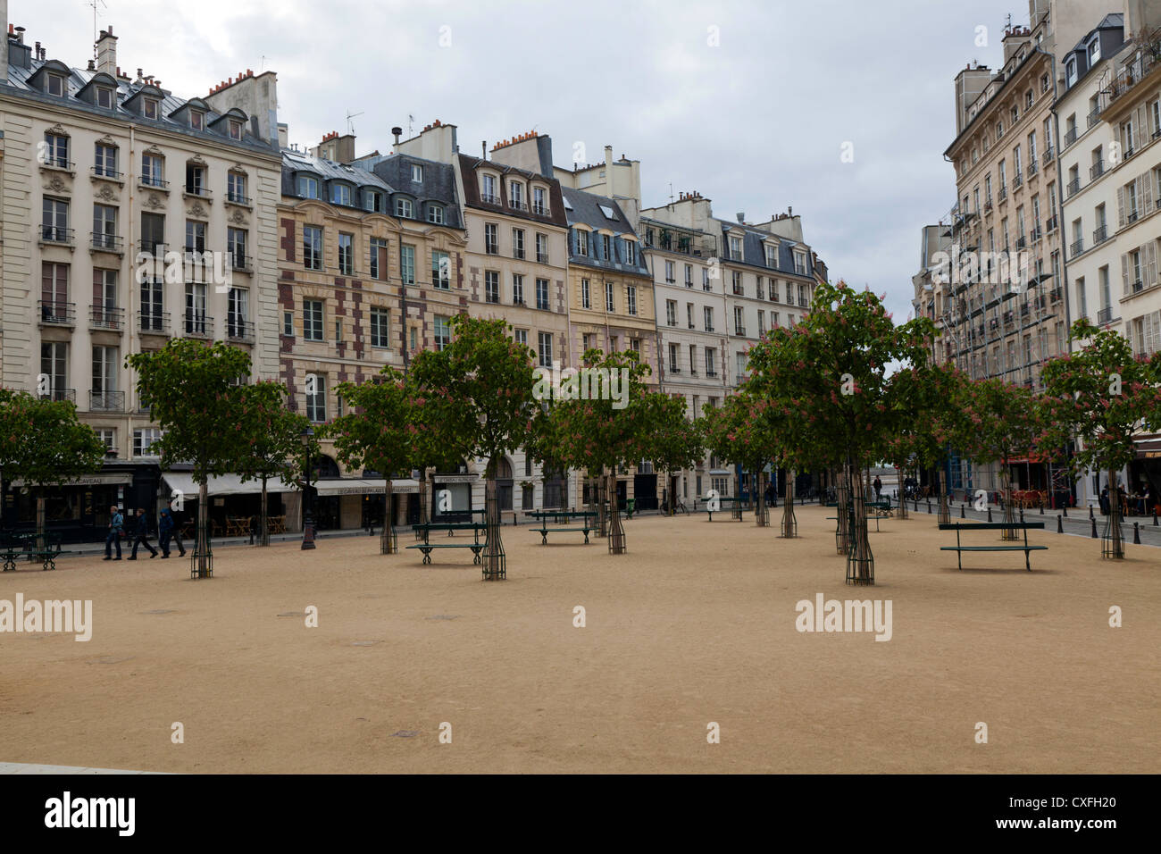 Place Dauphine, Ile-de-la-Cite, Paris, France Stock Photo