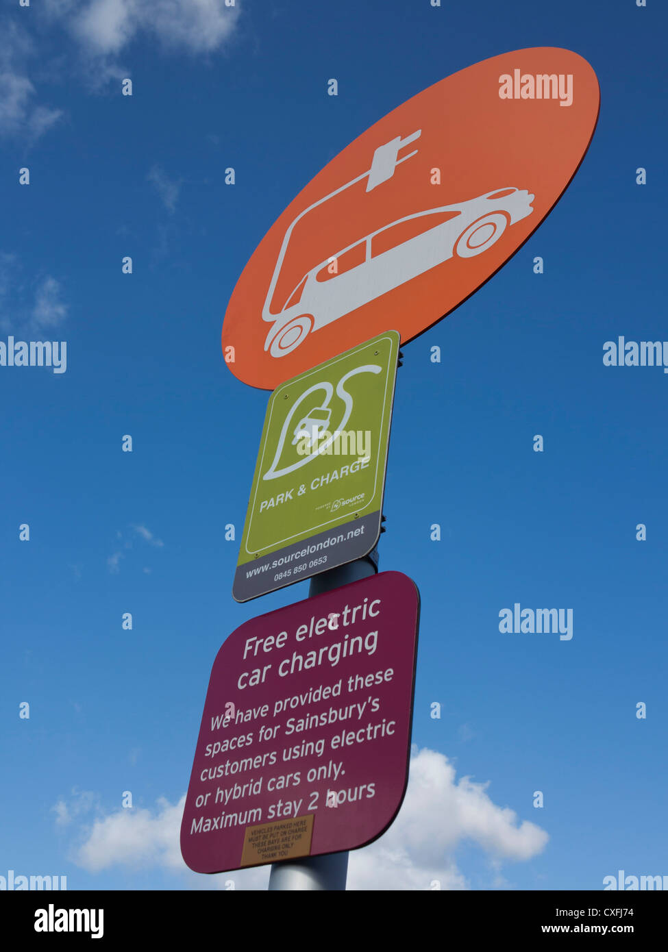 Park and charge new environmental green scheme for electric cars at ...