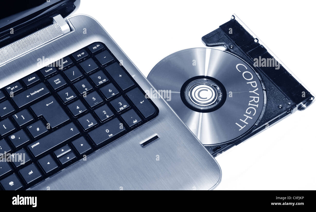 Laptop CD or DVD writer isolated on white Stock Photo Alamy