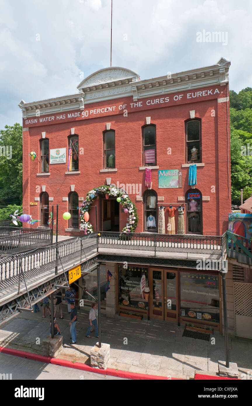 Arkansas, Eureka Springs, Basin Spring Bath House built 1889 now ...
