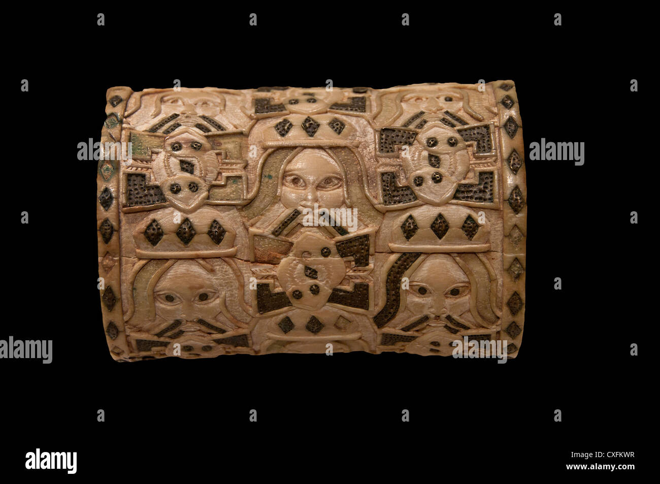 Bracelet 1550 – 1680 Nigeria Court of Benin Edo peoples Ivory Africa Stock Photo