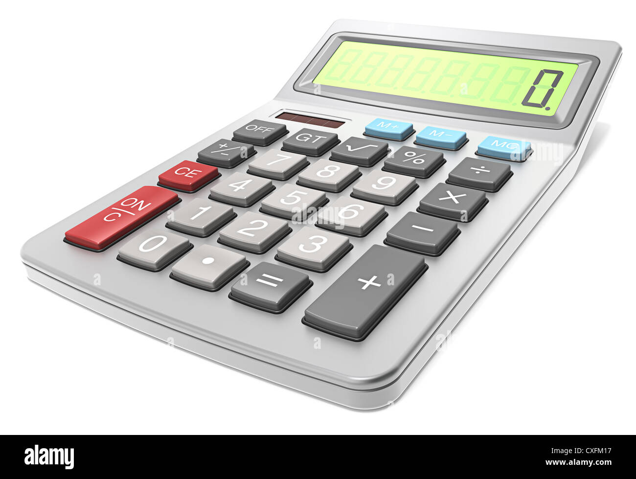 Calculator. Classic Calculator on white background Stock Photo - Alamy