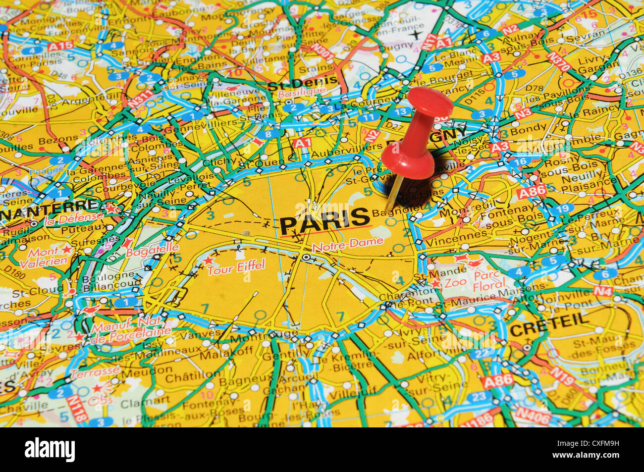Map Of France With Paris Marked Paris Marked On Map High Resolution Stock Photography And Images - Alamy