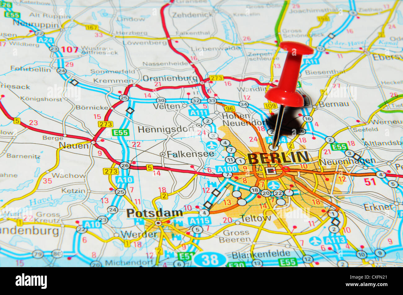 Big cities maps hi-res stock photography and images - Alamy