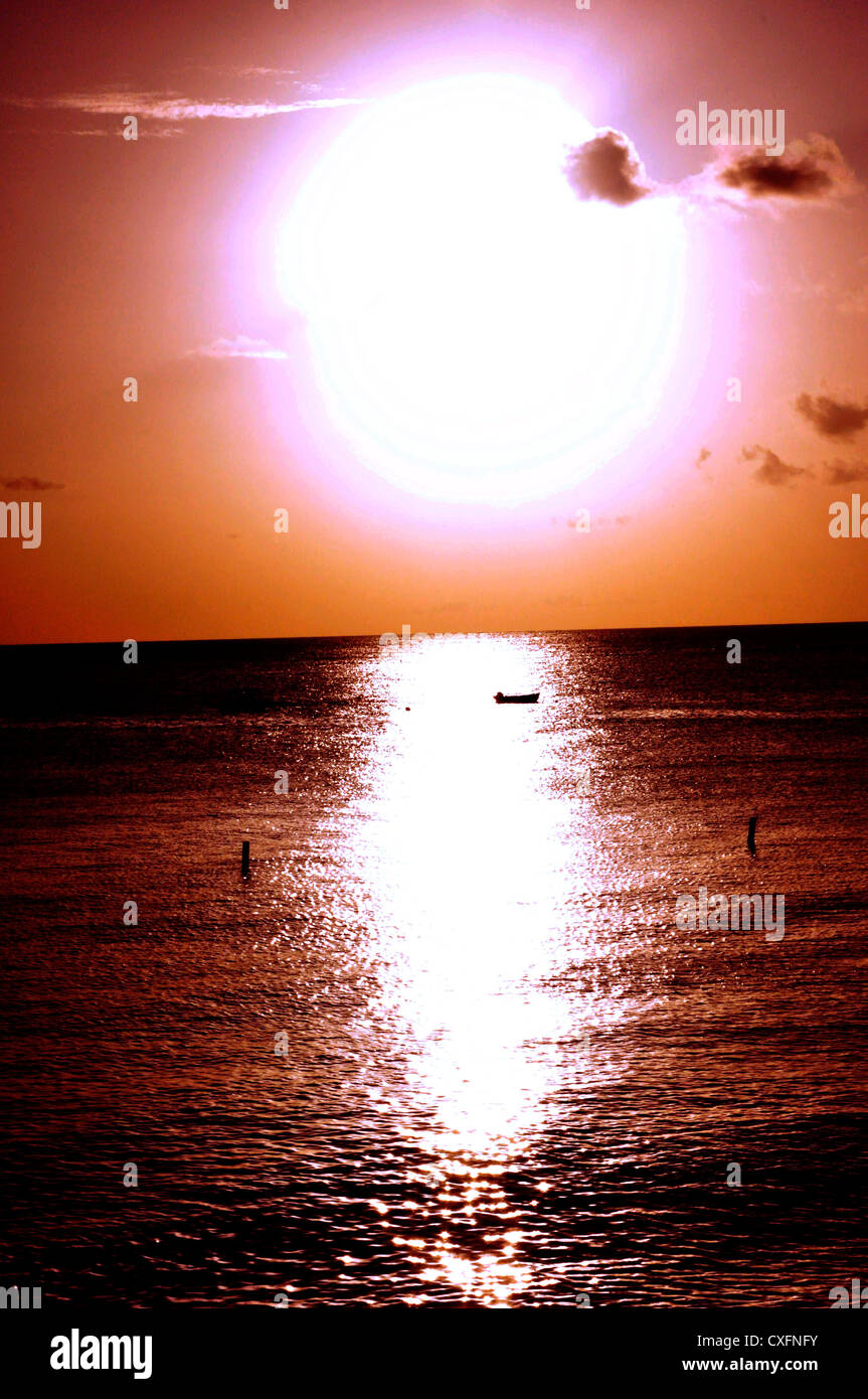 Barbados, sea, summer, heat, blazing sun Stock Photo