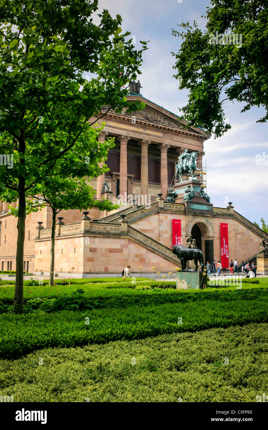 The National Art Gallery building in Berlin Germany Stock Photo