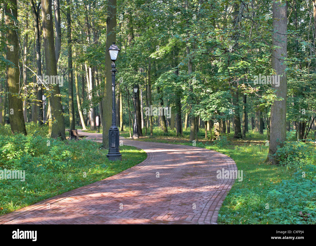 Moscow City Park Stock Photo - Alamy