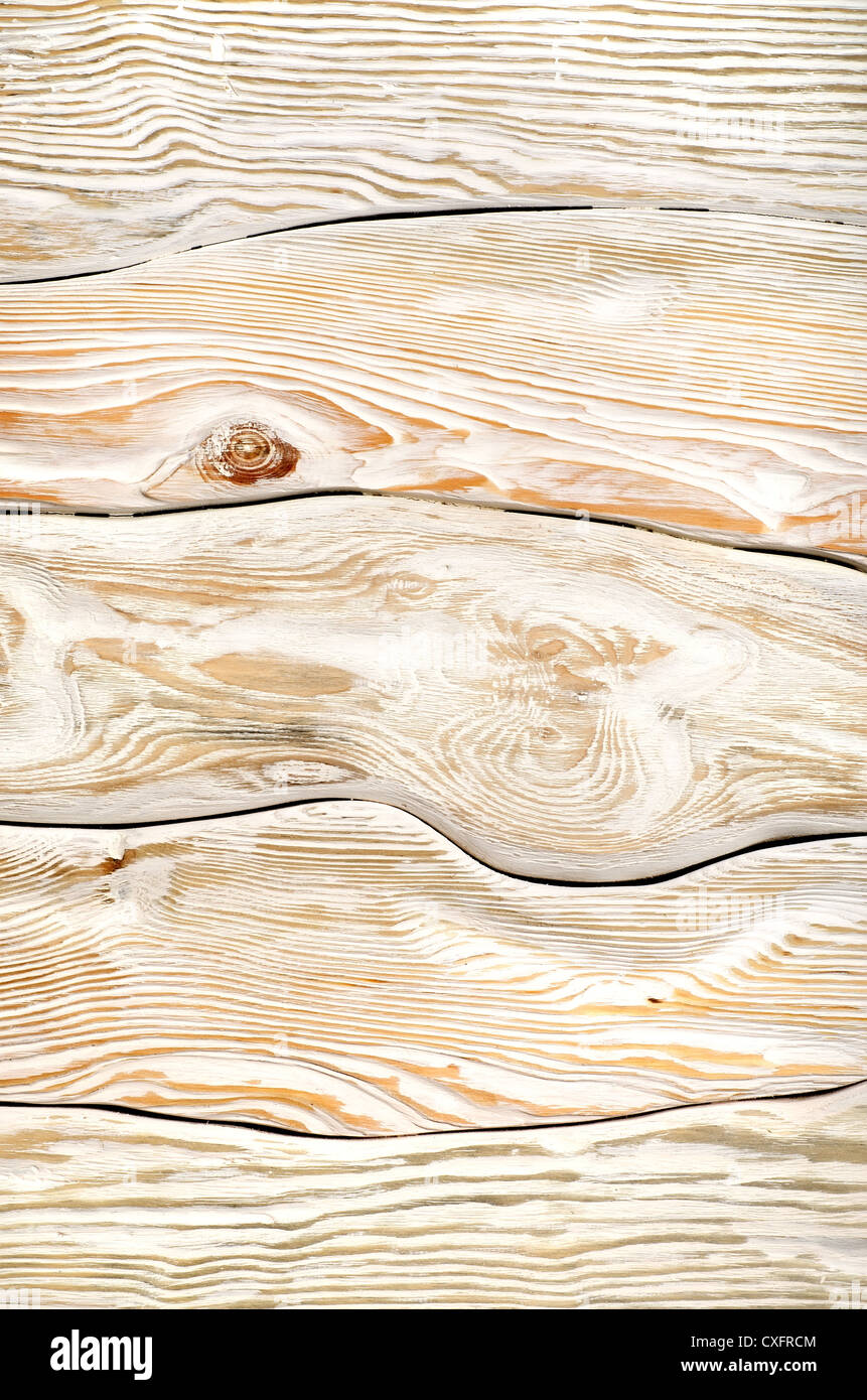Old wooden boards of a painted white color Stock Photo