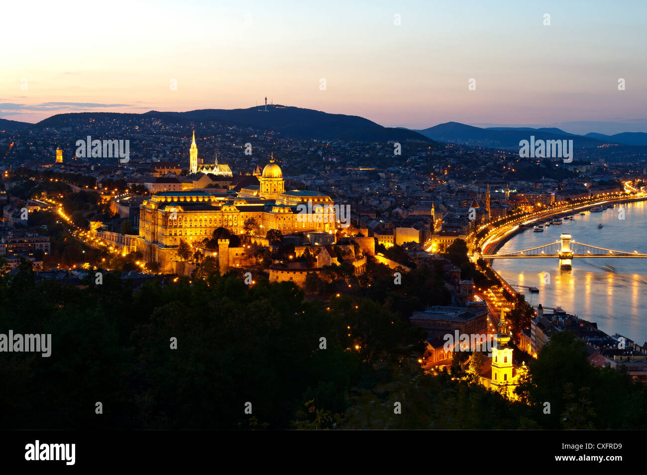 Budapest and the Danube River Stock Photo Alamy