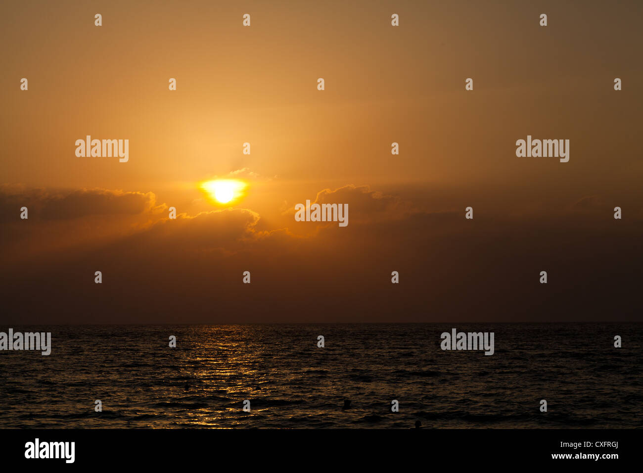The Ocean of Patong Beach on Phuket during Sunset Stock Photo - Alamy