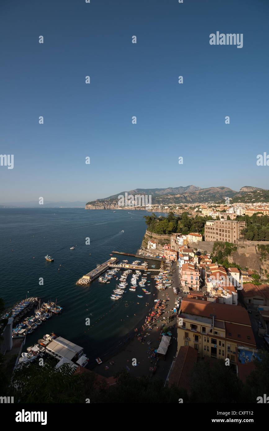 Sorrento Italy, View of the Marina Grande Stock Photo Alamy
