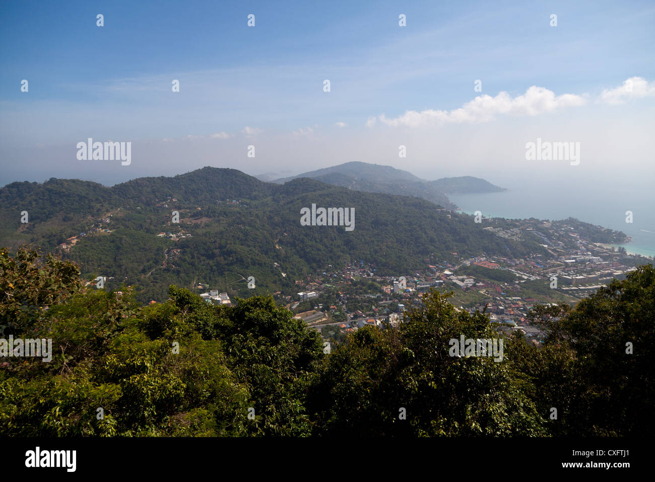 View over the Landscape on Phuket Stock Photo