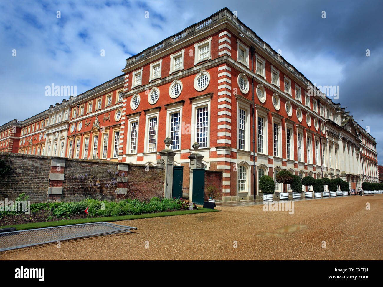 South front of Hampton Court Palace, London, UK Stock Photo