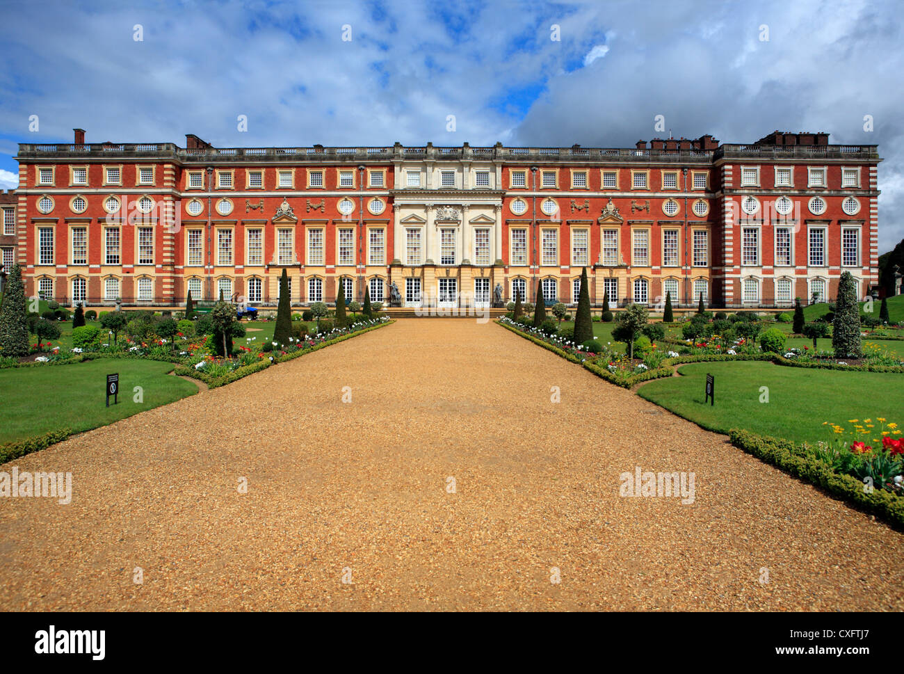 South front of Hampton Court Palace, London, UK Stock Photo