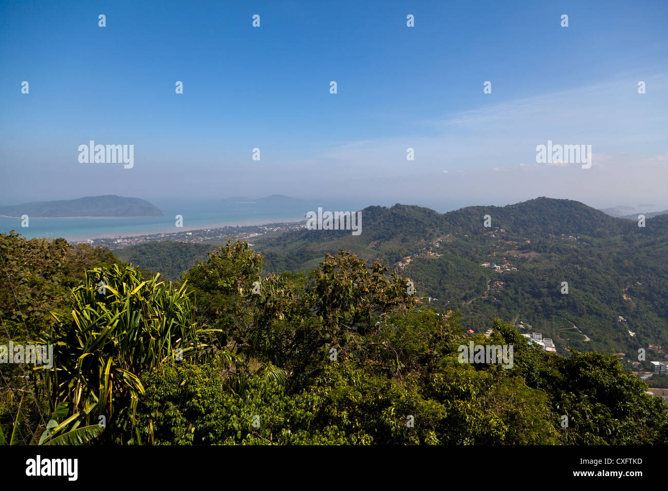 View over the Landscape on Phuket Stock Photo