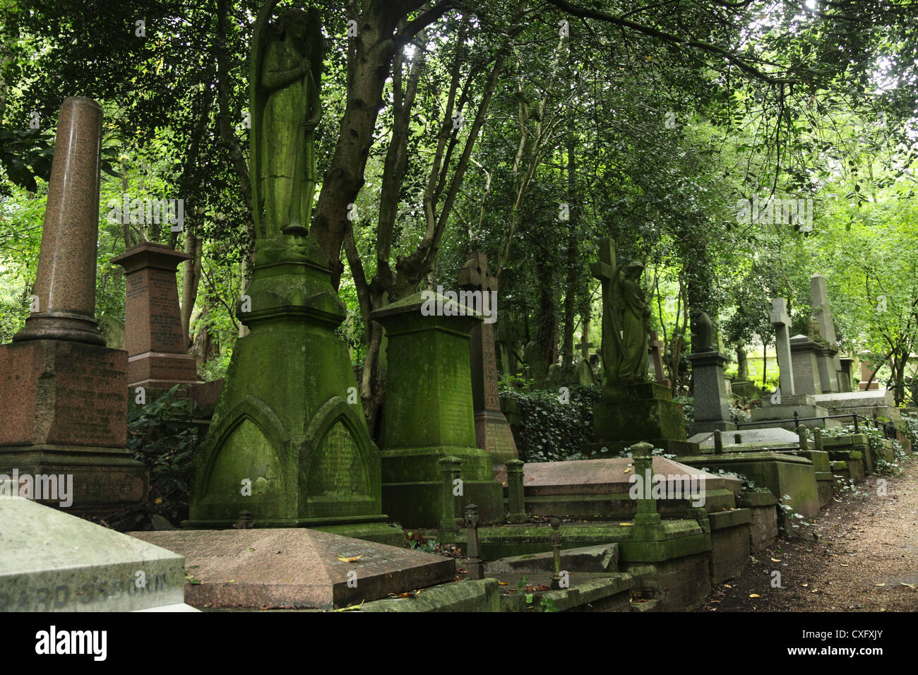 Highgate Cemetery West In London England Stock Photo - Alamy