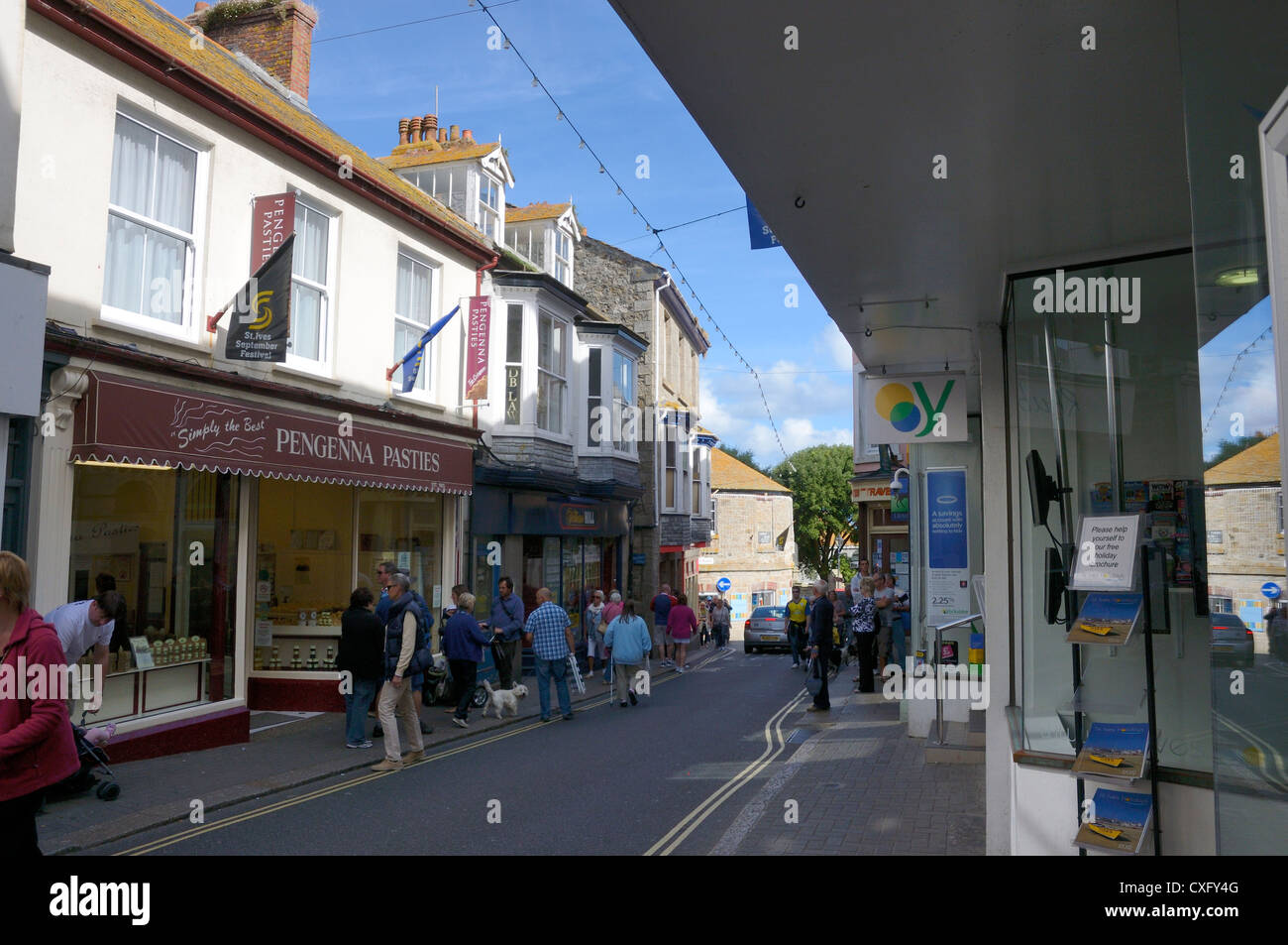 High Street St Ives Cornwall Stock Photo - Alamy