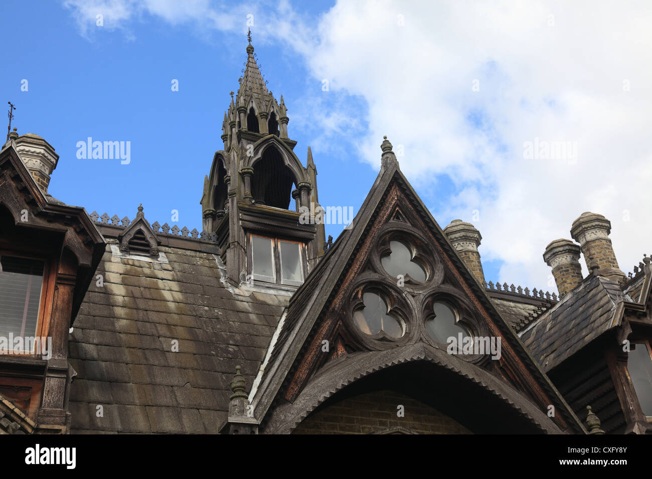 Holly Village Victorian Gothic houses at Highgate London England Stock Photo