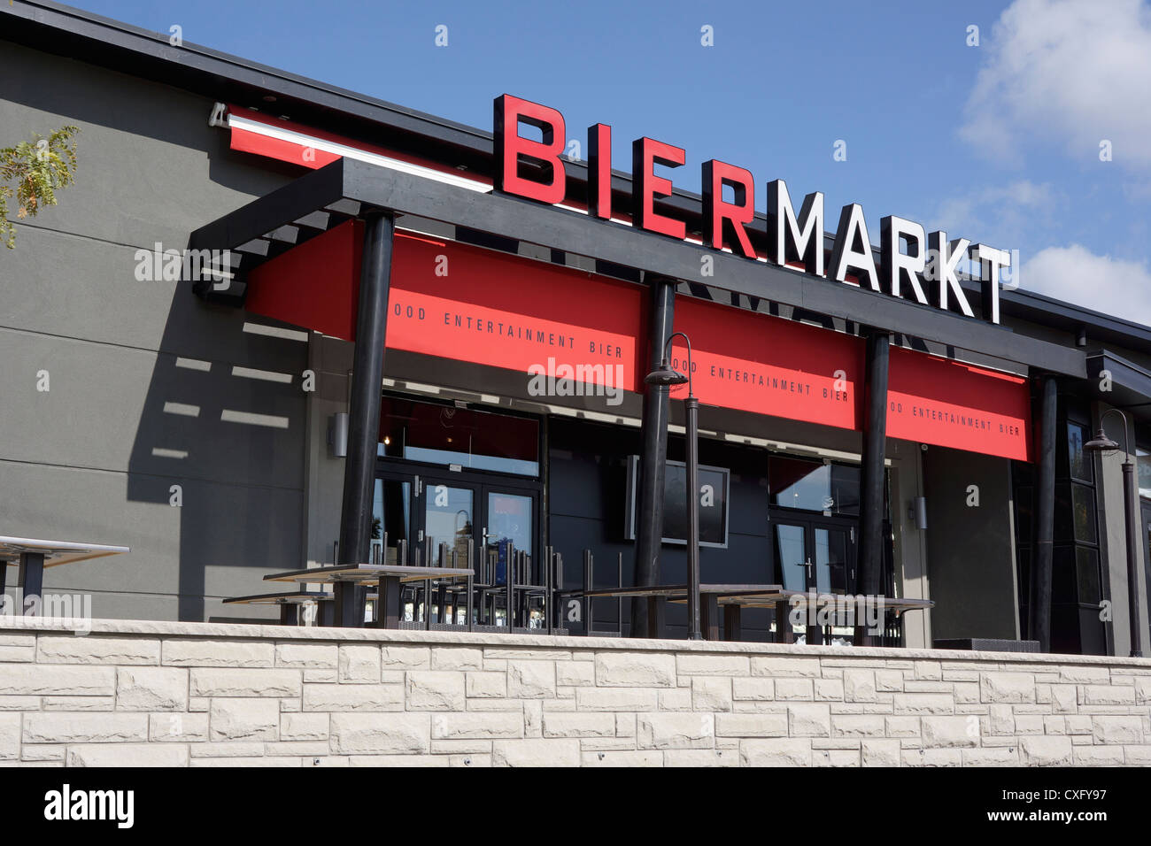 Bier Markt restaurant, Queensway Location, Etobicoke Stock Photo