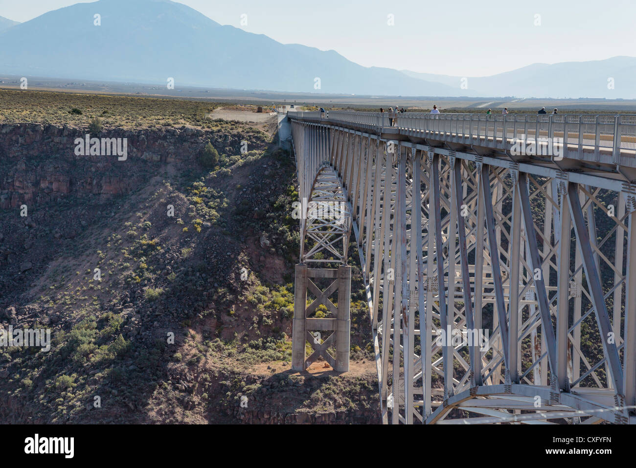 Rio Grande Bridge, northern New Mexico Stock Photo Alamy