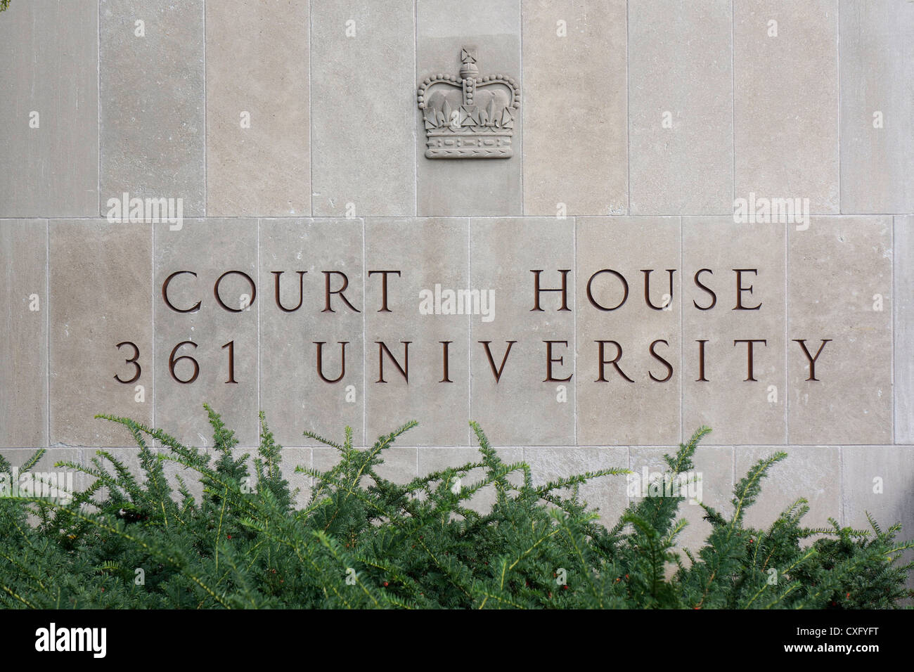 Toronto Superior Court, building exterior closeup Stock Photo