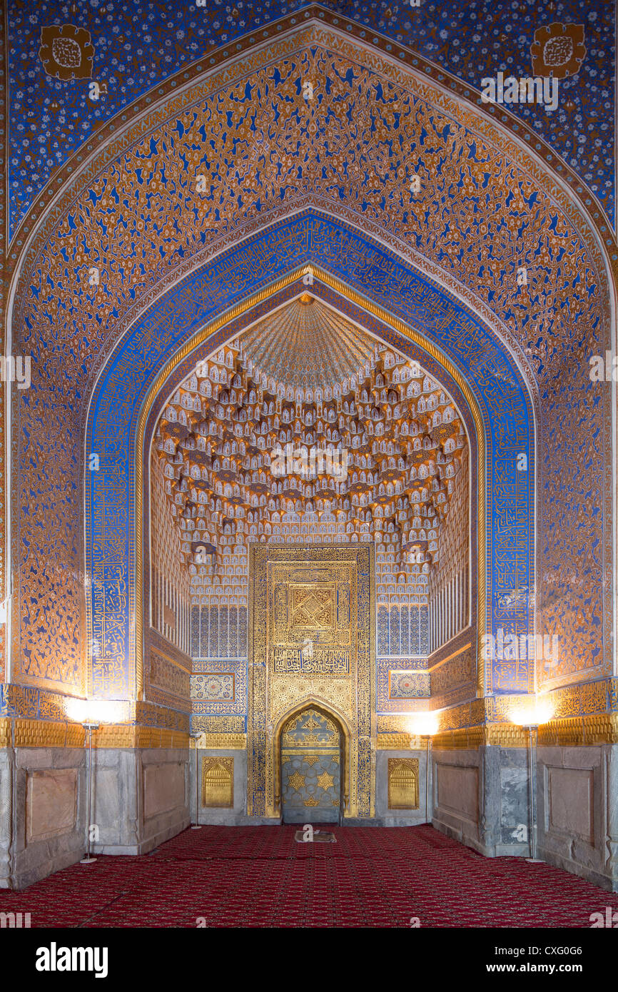 Mihrab Of Prayer Hall Tila Kari Gold Worked Madrasa 1619 1636 