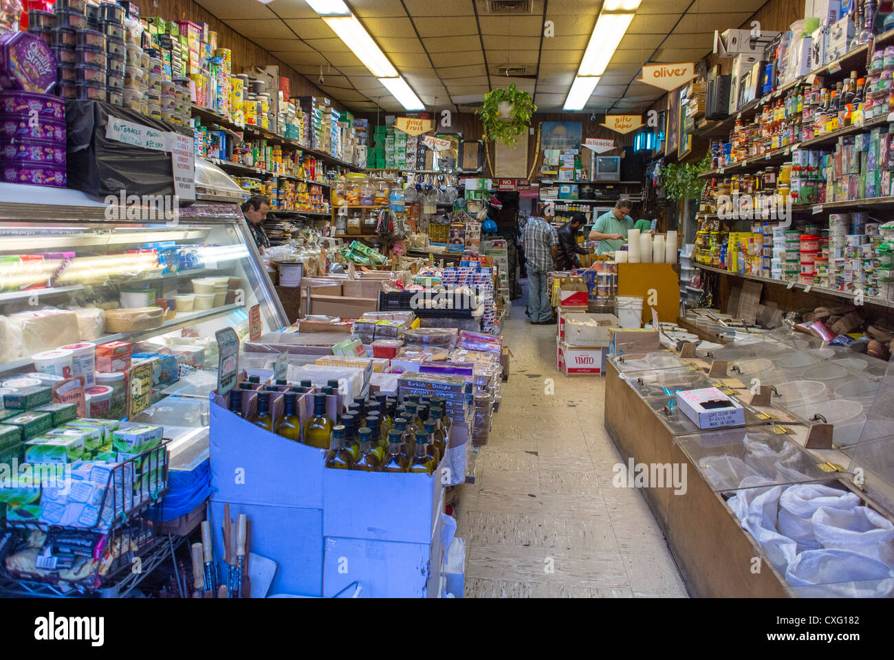 New York City, NY, USA, Inside Arabian Convenience Store in Brooklyn