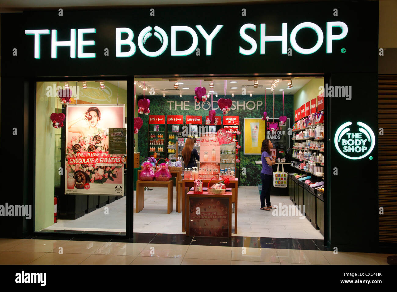 Body Shop store in a shopping mall in Kuala Lumpur, Malaysia Stock