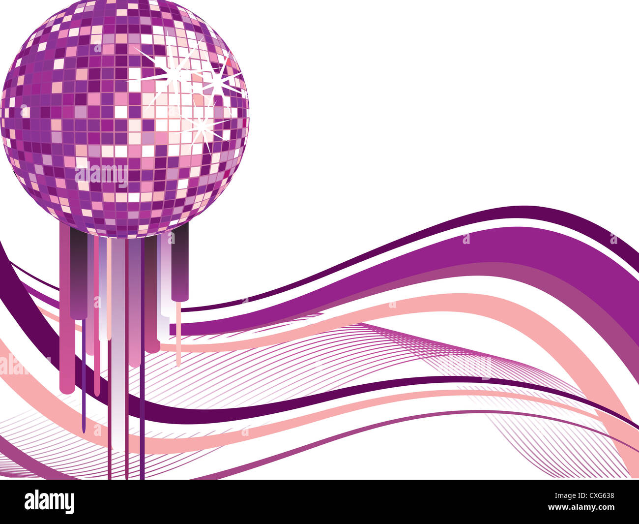 Pink Disco stock illustration. Illustration of reflection - 4256235