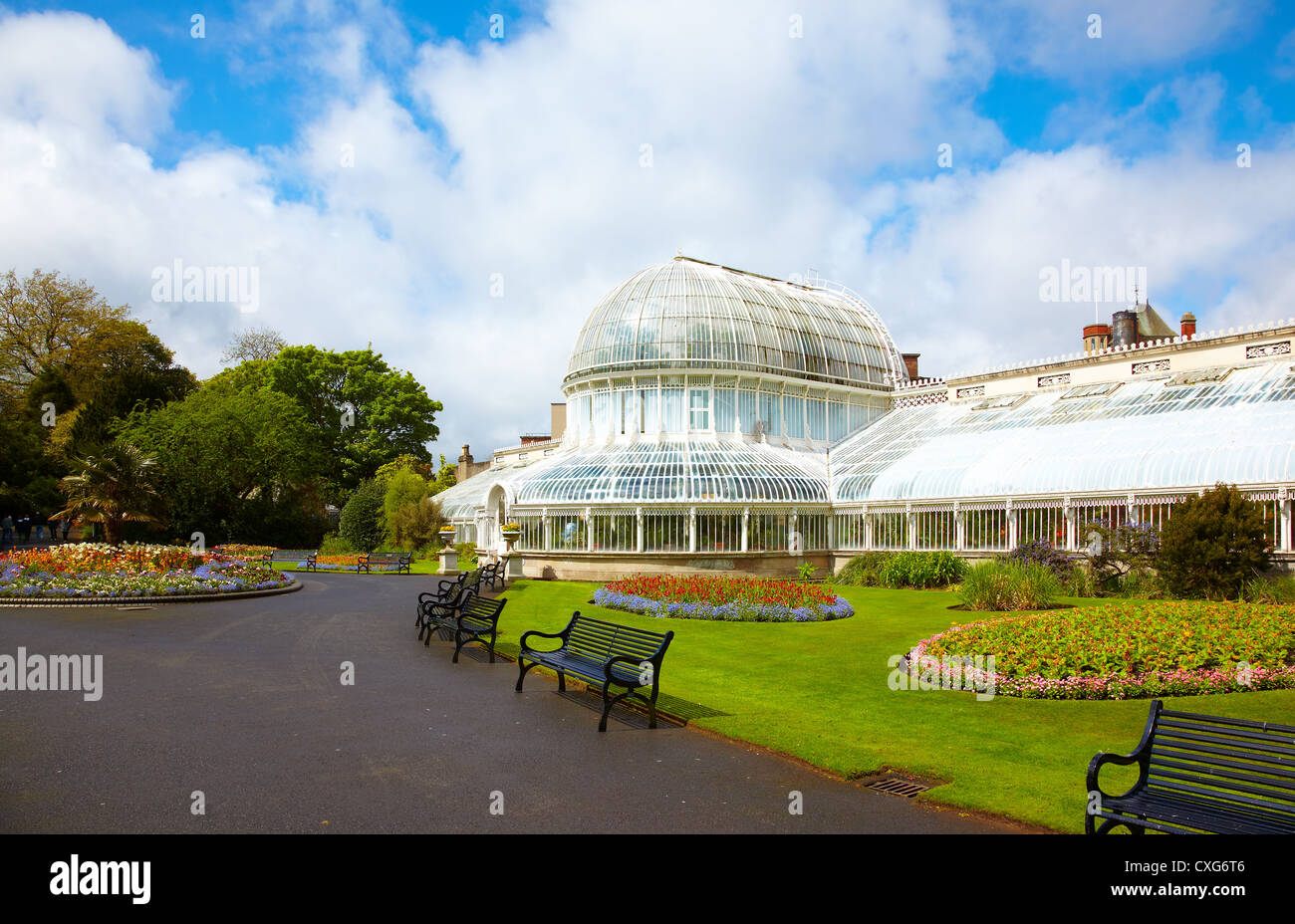 The Palm House at the Botanic Gardens Stock Photo