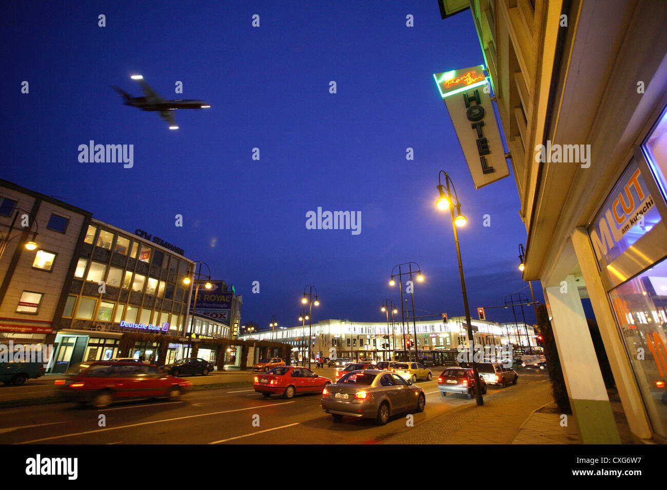 Aircraft vehicles on kurt schumacher platz in hi-res stock photography
