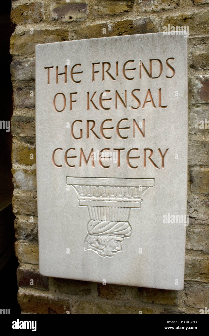 The Friends of Kensal Green Cemetery Stock Photo
