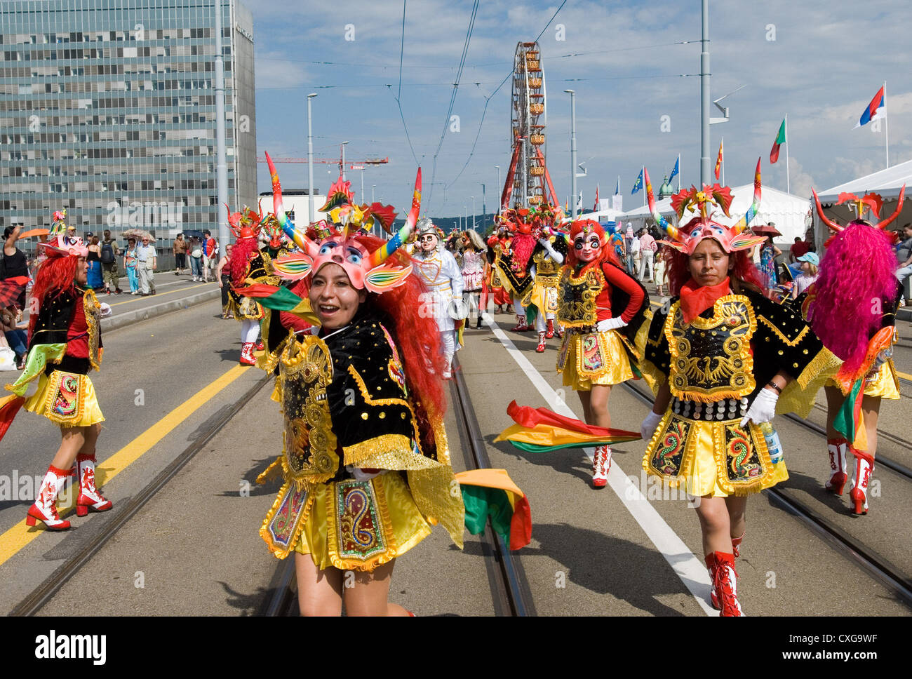 Parade of Cultures in Basel Stock Photo