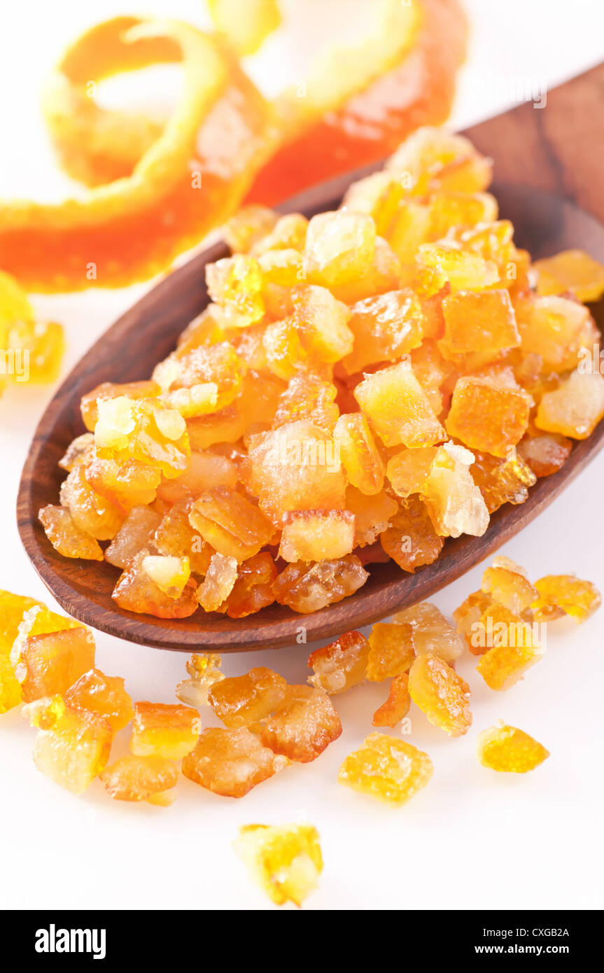 candied orange peel Stock Photo