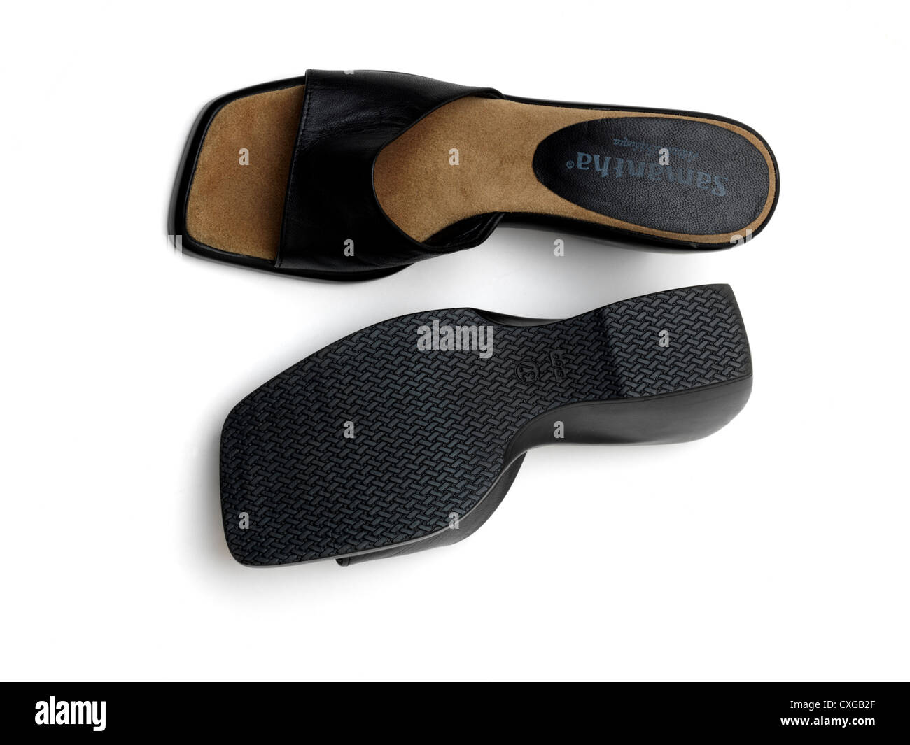 Black leather shoe hi-res stock photography and images - Alamy