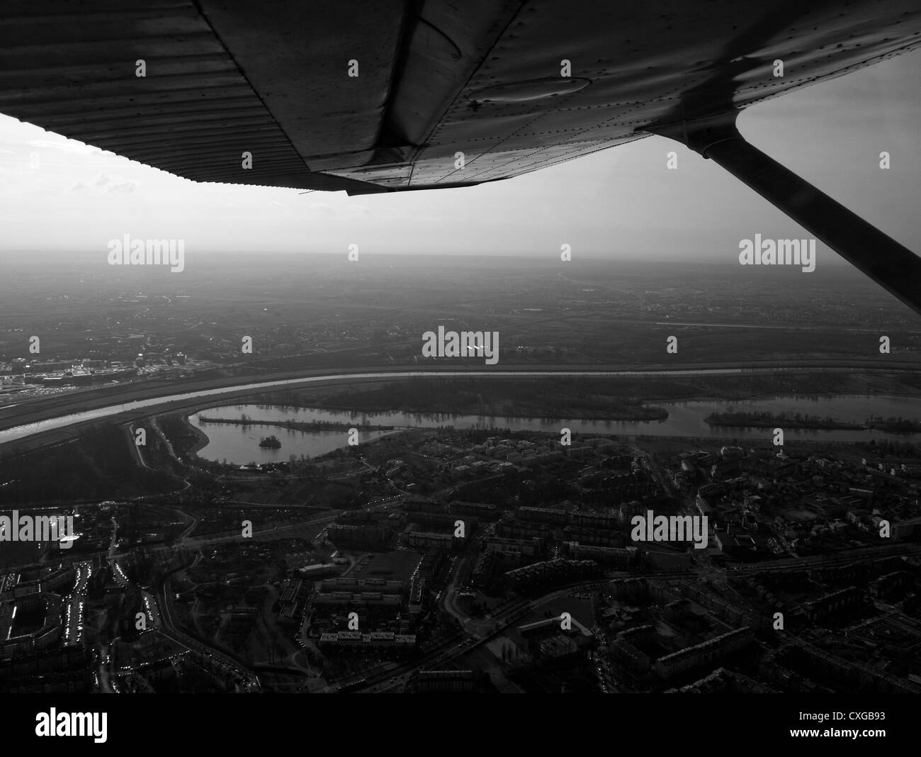 Zagreb aerial view Black and White Stock Photos & Images Alamy