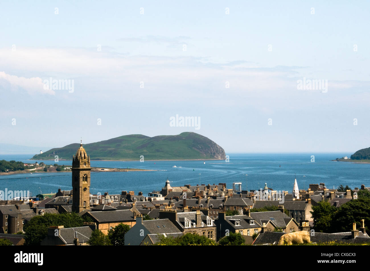 Campbeltown seen from Gallowhill Stock Photo