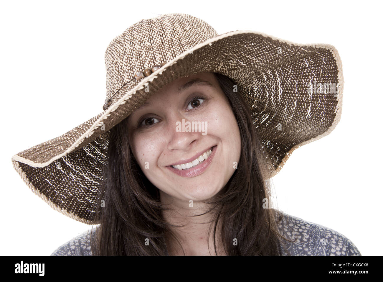 White woman wearing hat hi-res stock photography and images - Alamy