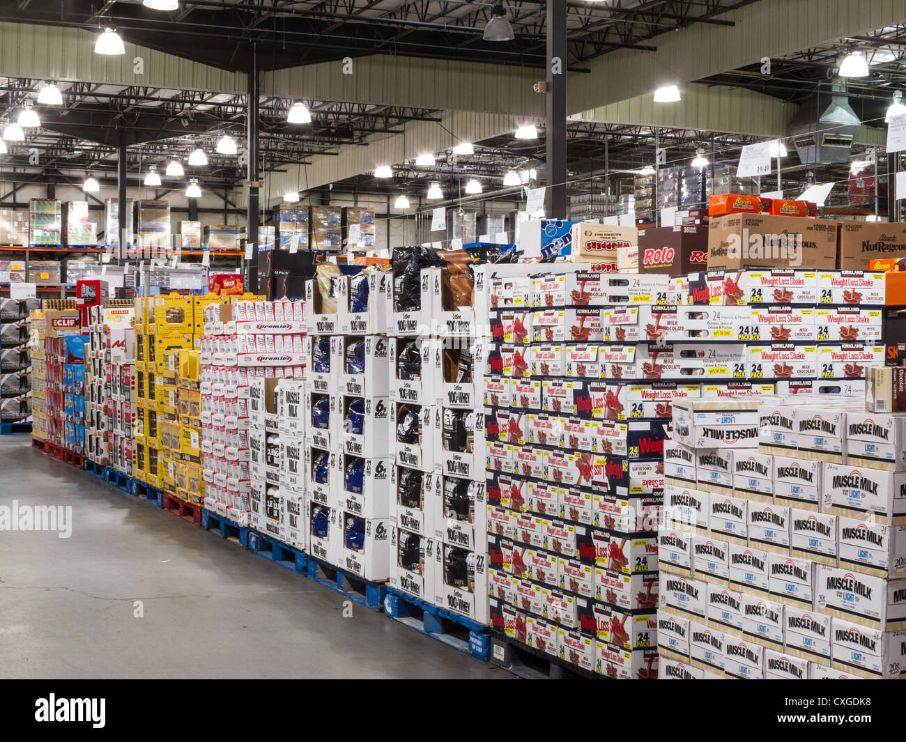 Costco Wholesale Warehouse Store Stock Photo