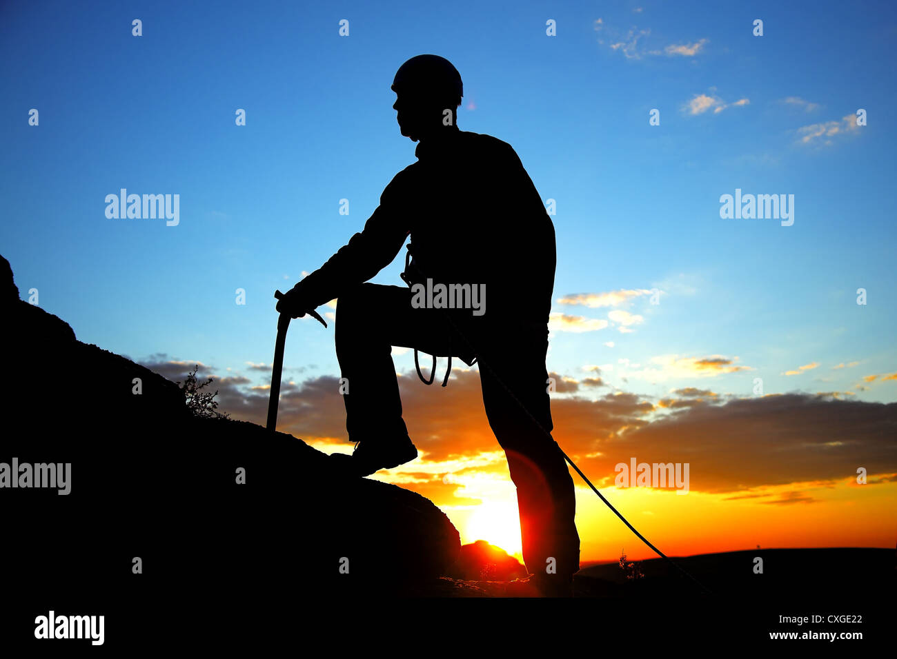 Sunset climber hi-res stock photography and images - Alamy