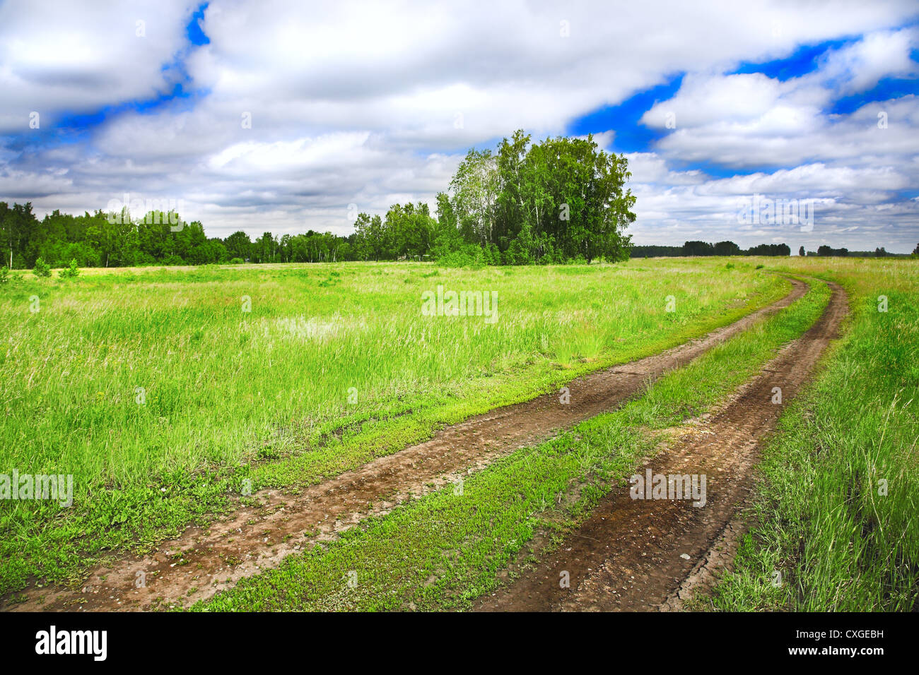 road and cloudy sky Stock Photo - Alamy