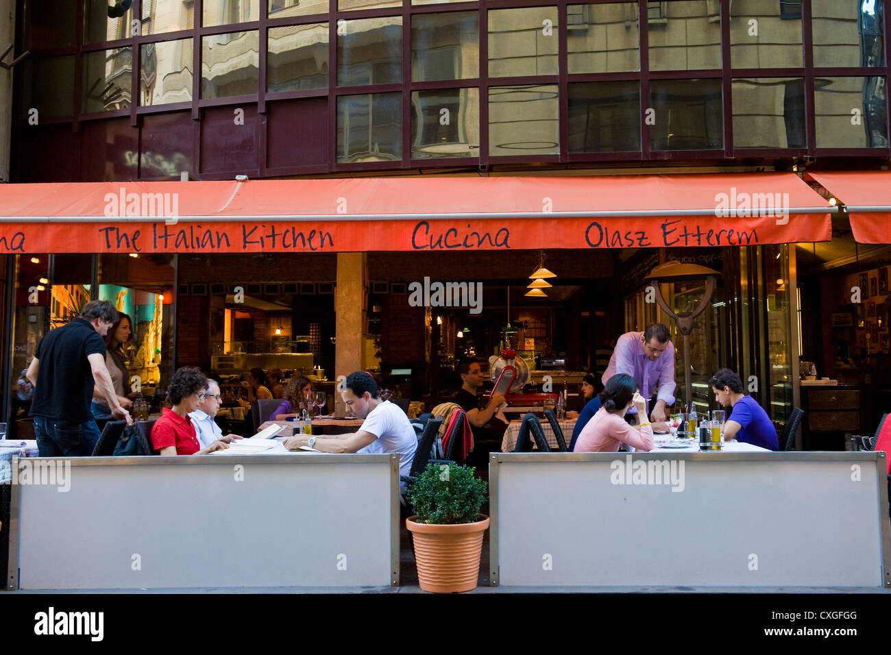 Hungary, Budapest, traditional italian restaurant Stock Photo Alamy