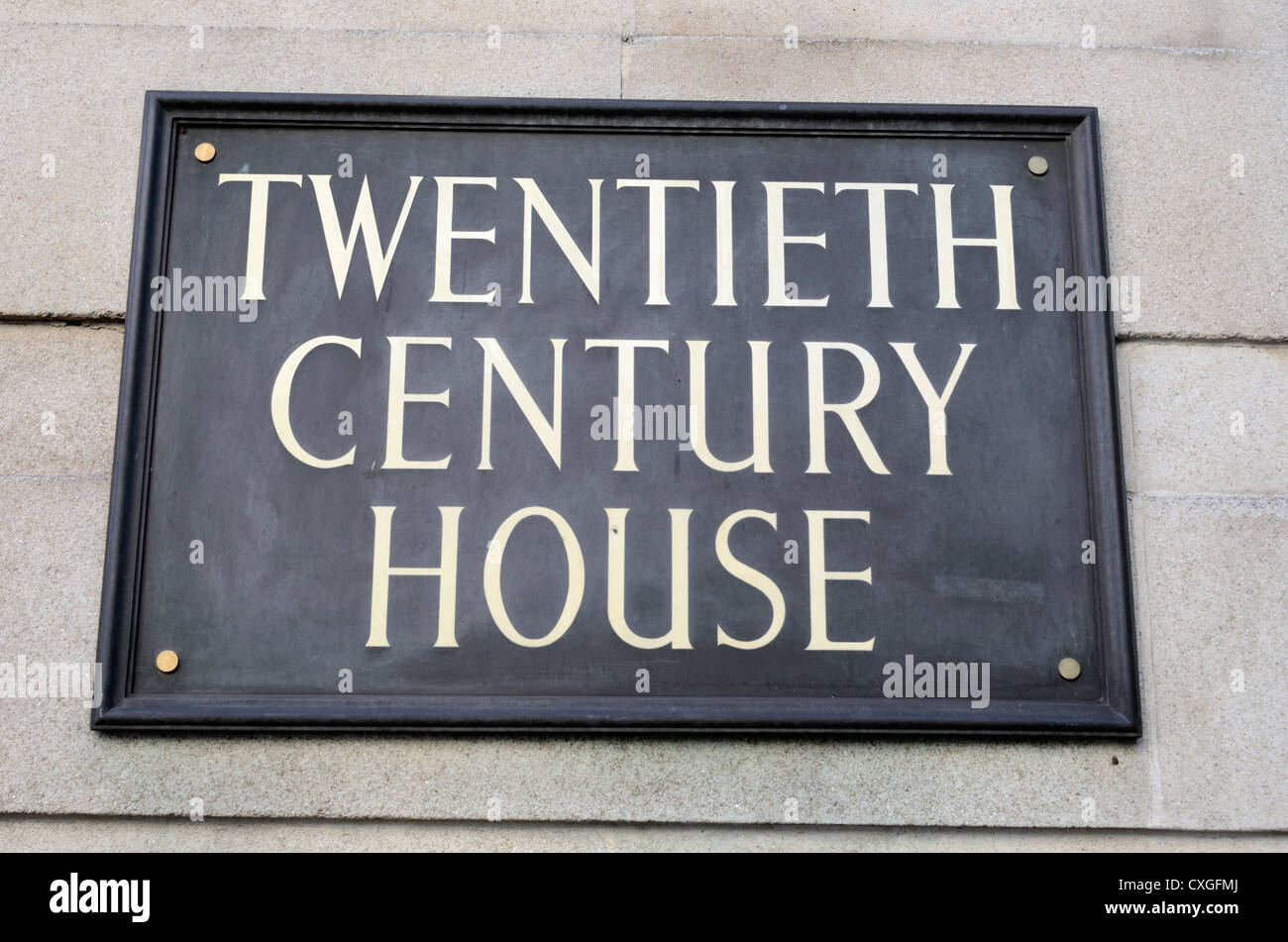Twentieth Century House home to the 20th Century Fox film company in Soho Square, London, England Stock Photo