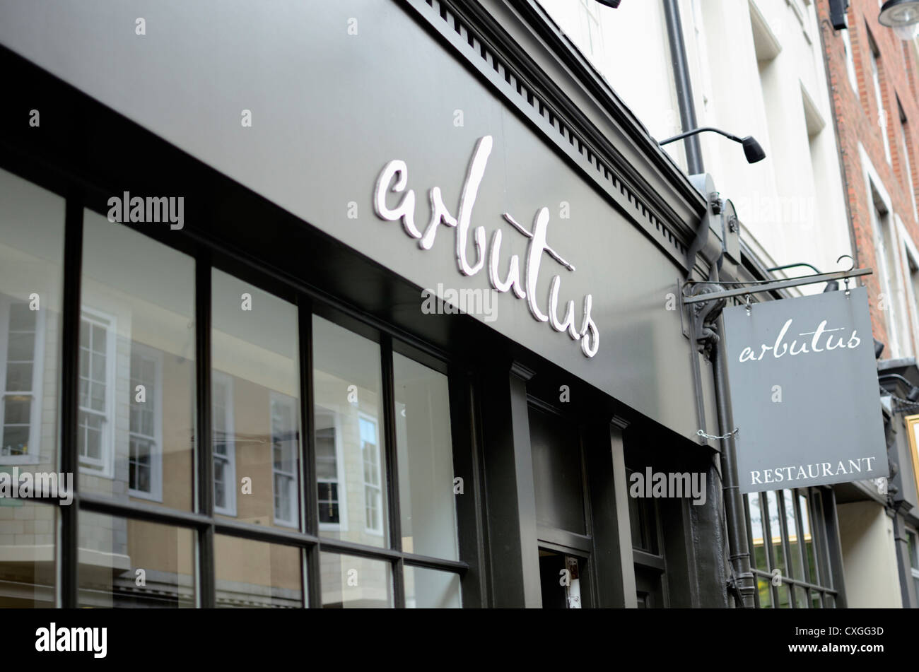 Arbutus Restaurant in Soho, London, England Stock Photo Alamy