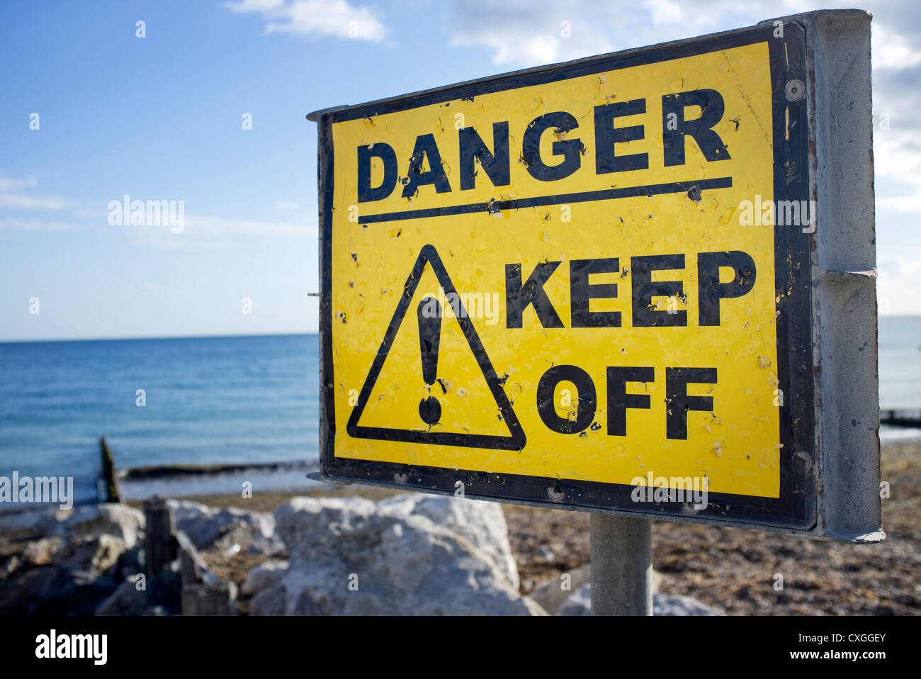 danger keep off sign Stock Photo Alamy